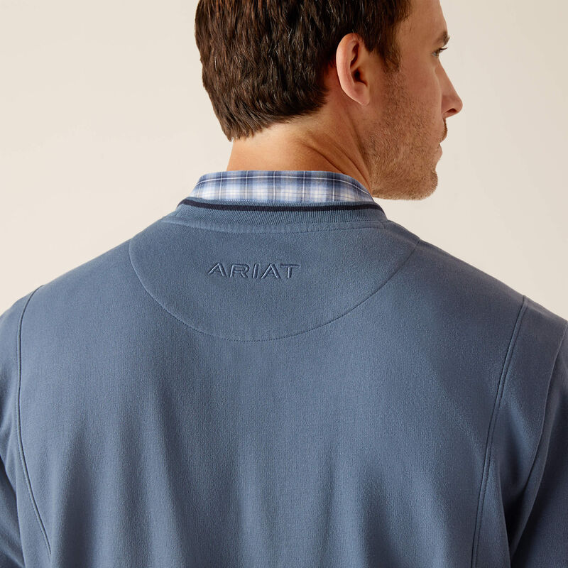 Ariat Mens Tedstock Sweatshirt BlueFin