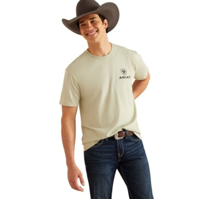 Ariat Mens Lights T-shirt Desert Sage heather