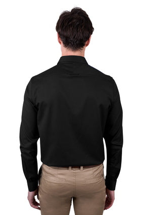 Thomas Cook Mens Callum Tailored Long Sleeve Shirt - Black