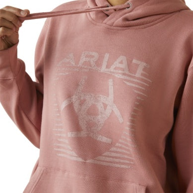 Ariat Womens Real Fading Lines Hood Dusty Rose