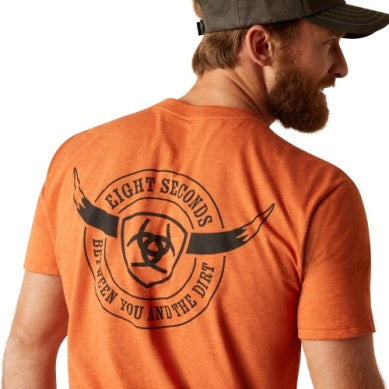Ariat Mens 8 Seconds T-shirt Adobe Heather
