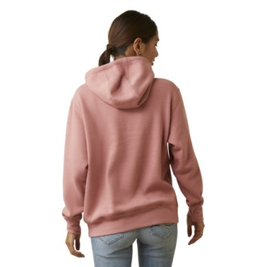 Ariat Womens Real Fading Lines Hood Dusty Rose