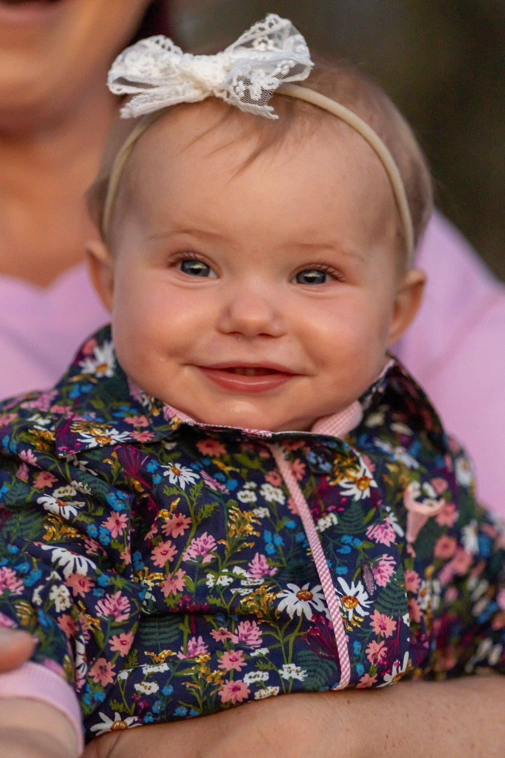 Little Windmill Clothing Co. Maeve Flower Garden Long Sleeve Romper