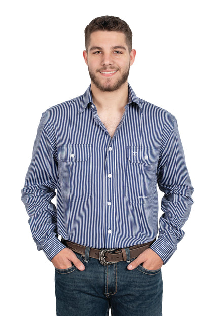 JUST COUNTRY MENS AUSTIN FULL BUTTON WORKSHIRT