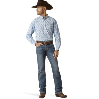 Ariat Mens Galt Classic Long Sleeve Shirt White