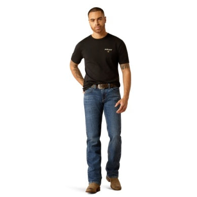 Ariat Mens American Rancher Short Sleeve Tee black