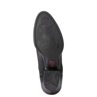Ariat Womens Heritage Western R toe Black Deertan