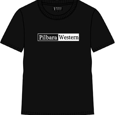 Pilbara Western Mens T-shirt Short Sleeve Black