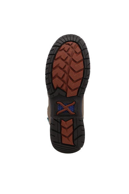 TWISTED X WOMENS 4 ALL AROUND WORK BOOT SHITAKE BROWN