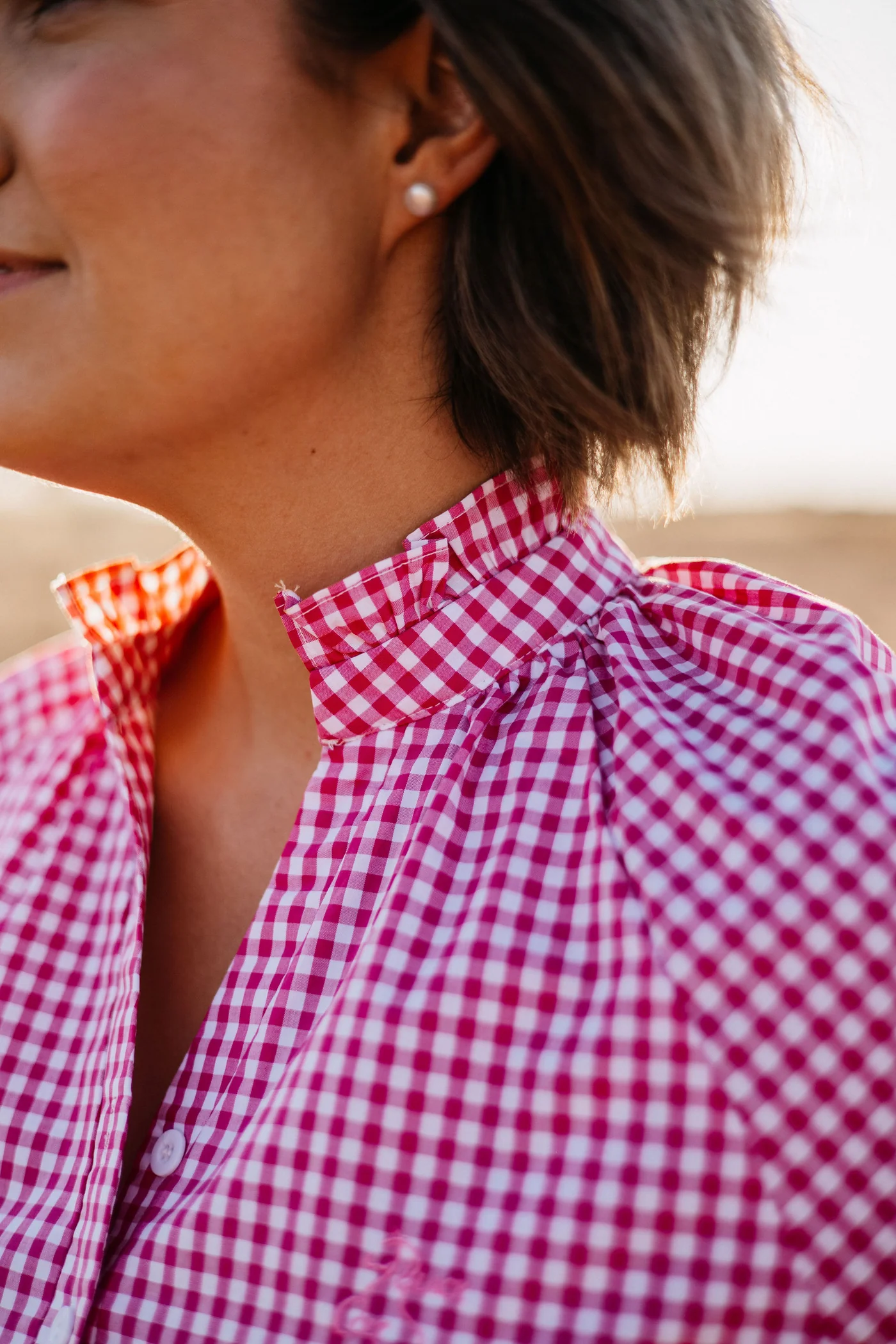 Black Colt Nikki Pink Gingham