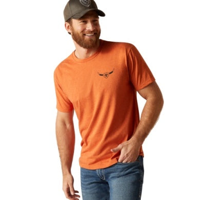 Ariat Mens 8 Seconds T-shirt Adobe Heather