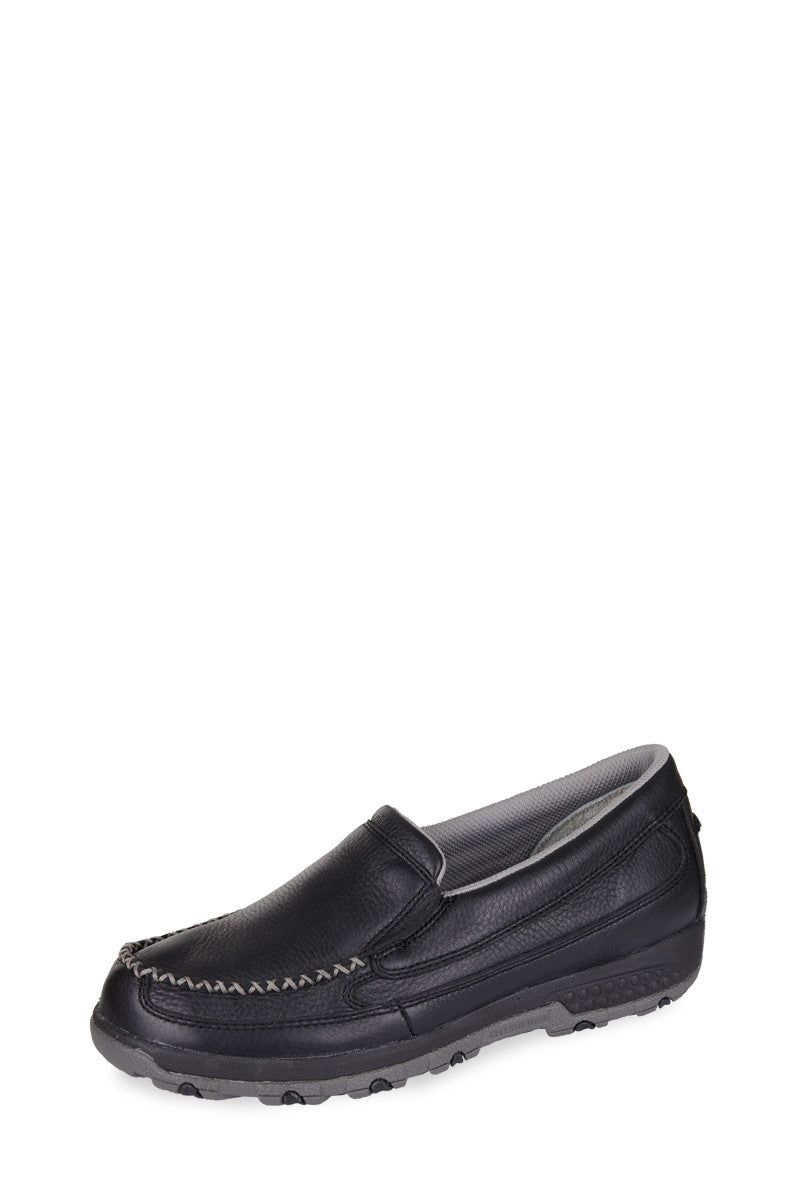 TWISTED X WMNS CELLSTRETCH MOCS SLIP ON BLACK/DOVE
