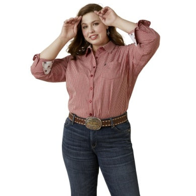 Ariat Ladies WR Kirby Long Sleeve Shirt Red Check