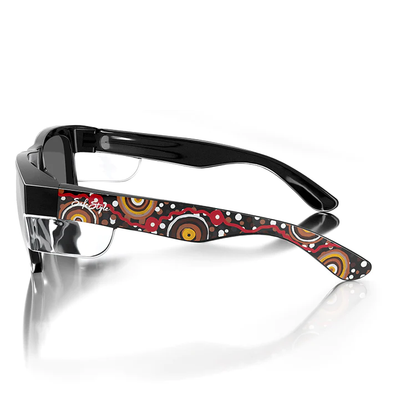 SafeStyle Fusions Black Frame Polarised Lens Indigenous Art