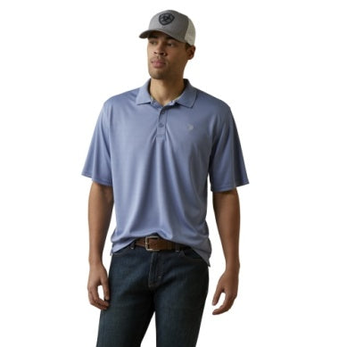 Ariat Mens Tek Short Sleeve Polo Stone Wash