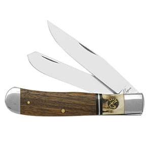 Laredo Trapper Stag Wood 2 Blade Pocket Knife