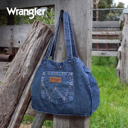 Wrangler Denim Pocket Tote Bag