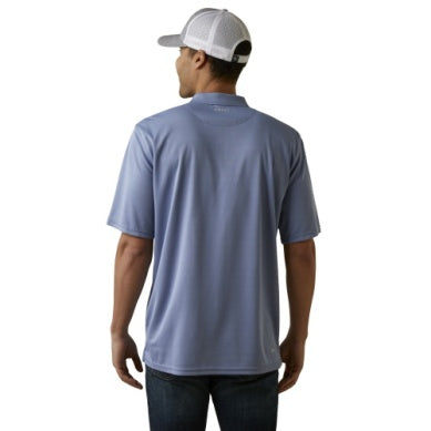 Ariat Mens Tek Short Sleeve Polo Stone Wash