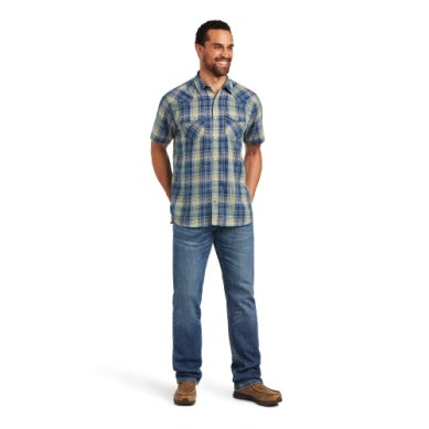 ARIAT MENS S/S HUEY RETRO SNAP SHIRT