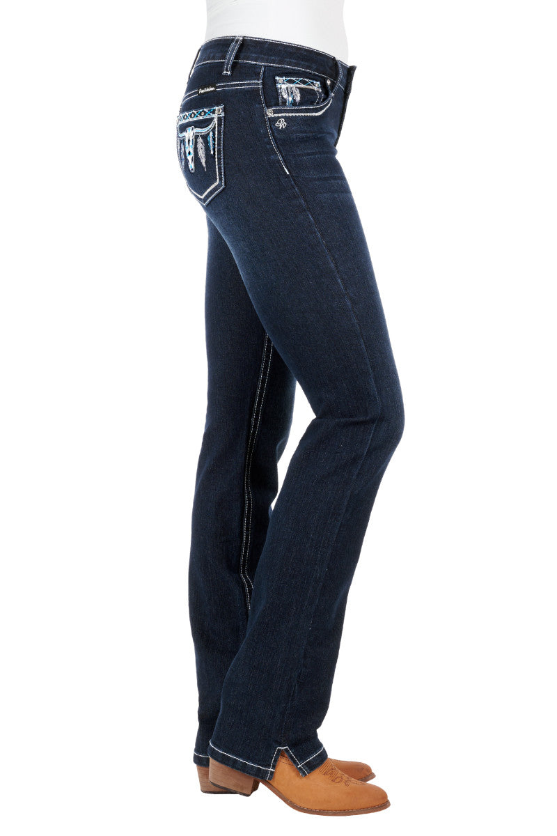 PURE WESTERN WMNS RAINA STRAIGHT LEG JEN