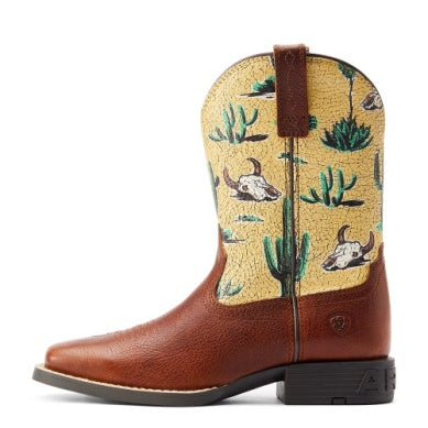 ARIAT KIDS ROUND UP WIDE SQUARE TOE