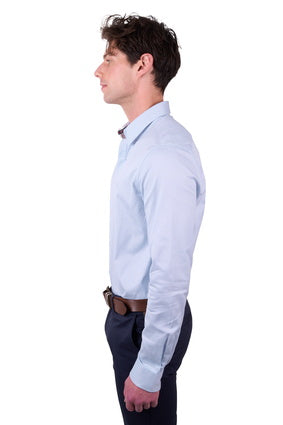 Thomas Cook Mens Callum Tailored Long Sleeve Shirt - Light Blue