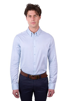 Thomas Cook Mens Callum Tailored Long Sleeve Shirt - Light Blue