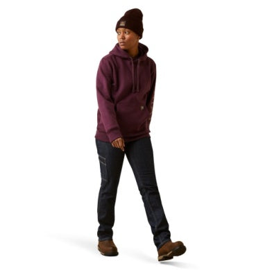 Ariat Womens Rebar Graphic Hood Potent Purple / Peppercorn