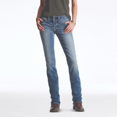 ARIAT WMNS REAL MID RISE STACKABLE STRAIGHT LEG RAINSTORM