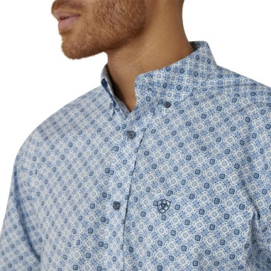 Ariat Mens Galt Classic Long Sleeve Shirt White