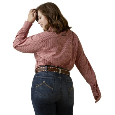 Ariat Ladies WR Kirby Long Sleeve Shirt Red Check