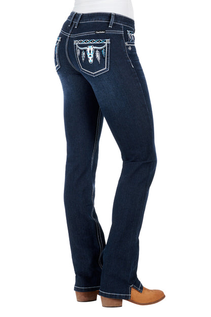 PURE WESTERN WMNS RAINA STRAIGHT LEG JEN