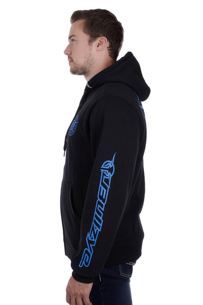 BULLZYE MENS BULLRING ZIP UP HOODIE