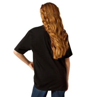 Ariat Girls Established Boot Co Short Sleeve Tee Black