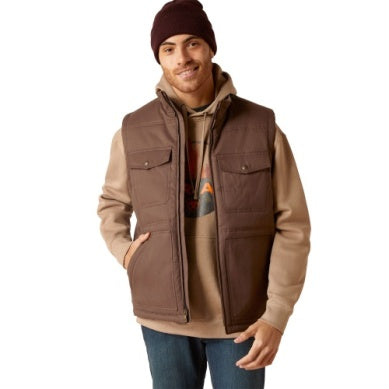 Ariat Mens Grizzly Canvas Vest Bracken
