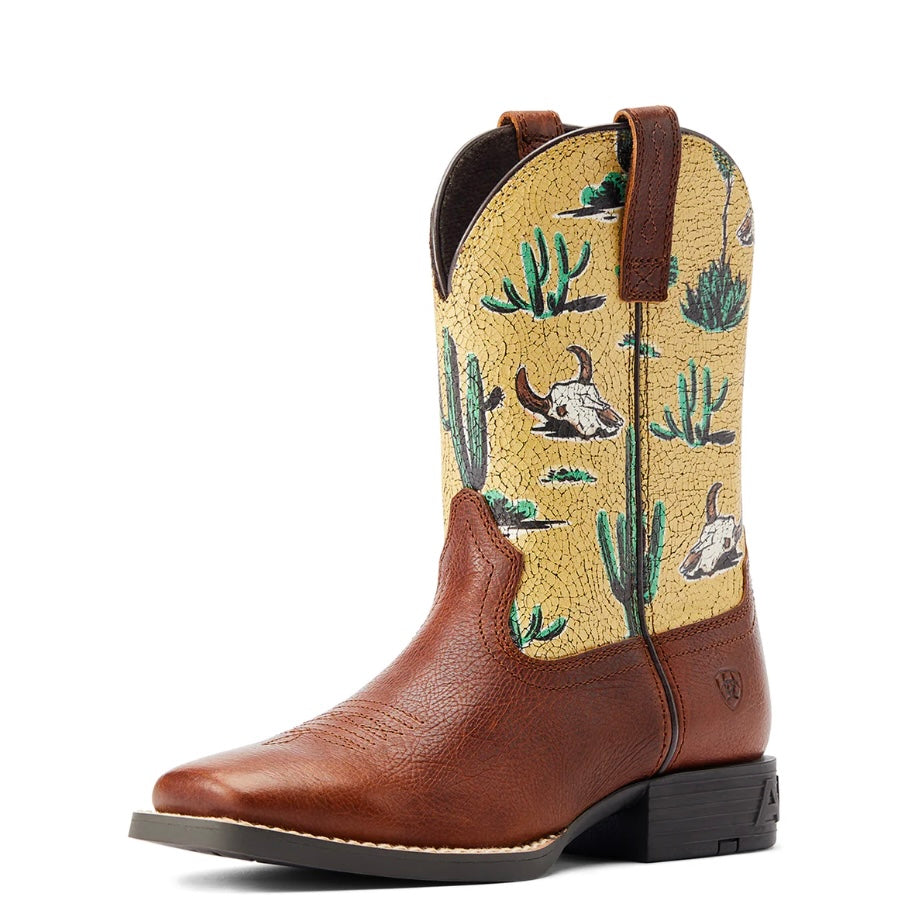 ARIAT KIDS ROUND UP WIDE SQUARE TOE