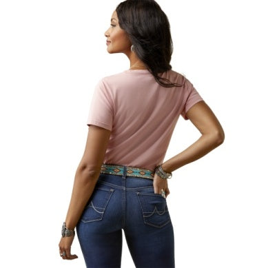 Ariat Ladies Mojave Short Sleeve Tee Island Blush