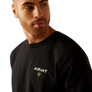 Ariat Mens American Rancher Short Sleeve Tee black