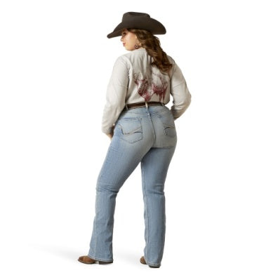 Ariat Womens Real Perfect Rise Arrow Fit Boot Cut Penelope Oklahoma