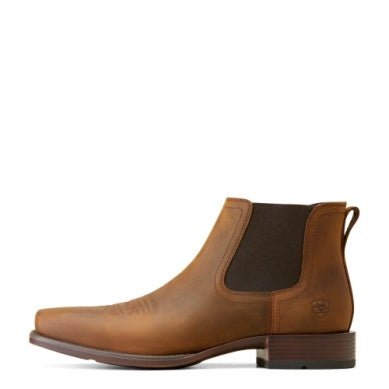 ARIAT MENS BOOKER ULTRA SQUARE TOE OILY DISTRESSED TAN