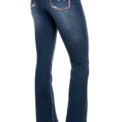 PURE WESTERN WMNS EMMA BOOT CUT JEAN 32'