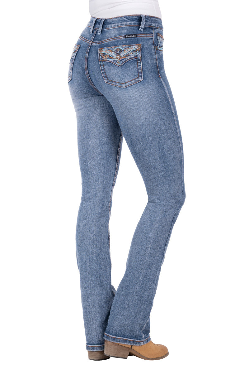 PURE WESTERN WMNS NINA HI RISE BOOT CUT JEAN