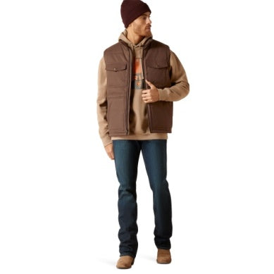 Ariat Mens Grizzly Canvas Vest Bracken