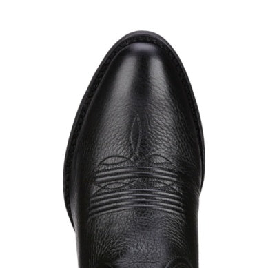 Ariat Womens Heritage Western R toe Black Deertan