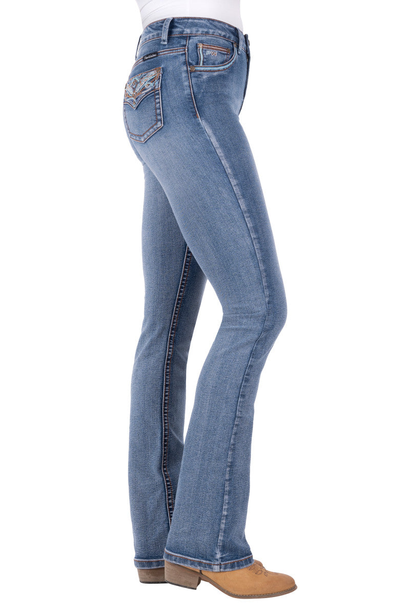 PURE WESTERN WMNS NINA HI RISE BOOT CUT JEAN