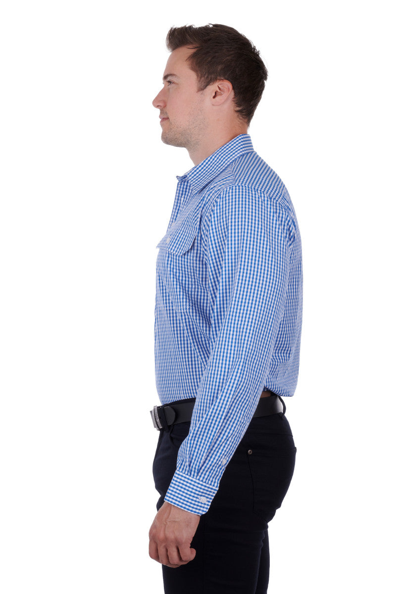 HARD SLOG MENS DEVIN PRINT LS SHIRT
