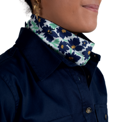 Just Country Womens Carlee Doubled Sided Scarf Navy/ White Cosmos