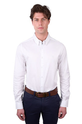 Thomas Cook Mens Callum Tailored Long Sleeve Shirt - White