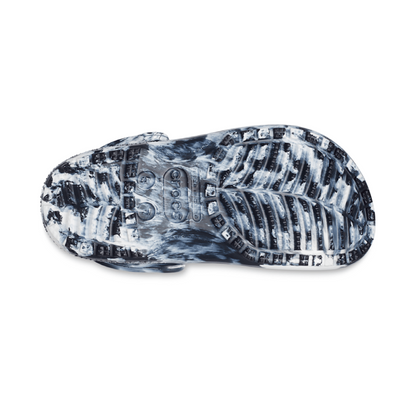 Crocs Unisex Classic Clog - Marbled Black/White