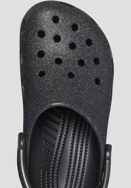 Crocs Unisex Classic Clog - Glitter Black